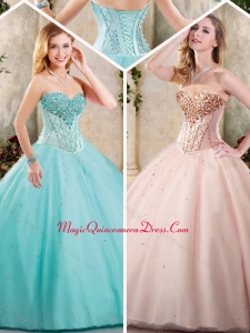 2016 Exquisite Sweetheart Quinceanera Dresses with Beading