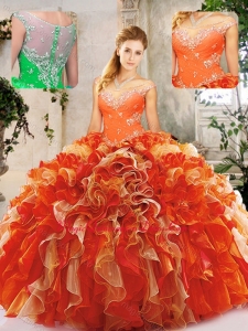 Discount Beading Quinceanera Dresses in Multi Color