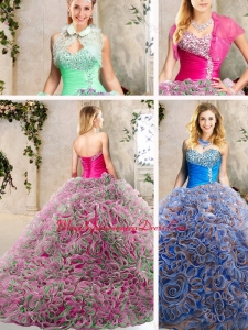 2016 Classical Sweetheart Quinceanera Dresses with Beading and Ruffles