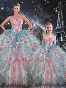 Fashionable Ball Gown Princesita with Quinceanera Dress with Beading and Ruffles