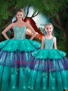 Hot Sale Ball Gown Princesita with Quinceanera Dress with Ruffled Layers
