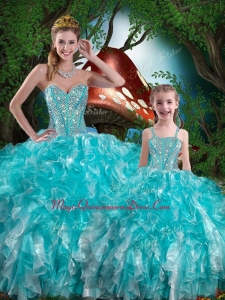 Hot Sale Sweetheart Princesita with Quinceanera Dresses with Beading and Ruffles for Summer
