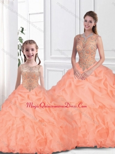 Inexpensive Scoop Princesita with Quinceanera Dresses with Beading for Fall