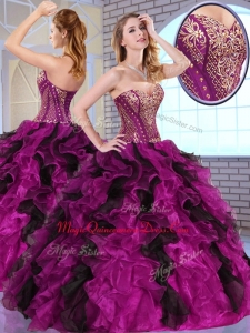 2016 Top Selling Ball Gown Quinceanera Dresses with Appliques and Ruffles