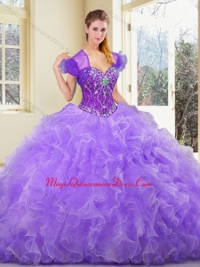 New Style Sweetheart Beading and Ruffles Quinceanera Dresses