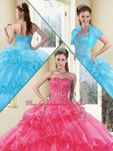 Fashionable Ball Couture Quinceanera Dresses with Beading and Ruffled Layers