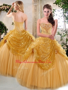 The Most Popular Floor Length Couture Quinceanera Dresses with Beading and Paillette for Fall