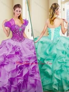 New Style Ball Gown Couture Quinceanera Dresses with Appliques and Ruffles