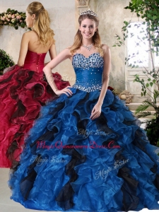 Top Selling Ball Gown Multi Color Couture Quinceanera Dresses with Beading and Ruffles