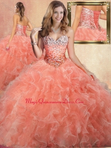 Pretty Sweetheart Beading Couture Quinceanera Dresses with Ruffles