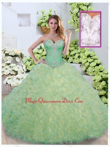 Formal Ball Gown Beading and Ruffles Quinceanera Dresses