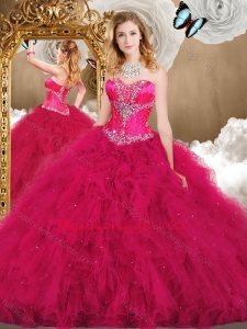 Formal Sweetheart Ball Gown Quinceanera Dresses with Ruffles