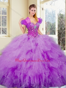 Gorgeous Sweetheart Beading and Ruffles Sweet 15 Quinceanera Dresses