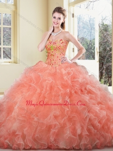 New Arrivals Ball Gown Beading and Ruffles Sweet 15 Quinceanera Dresses