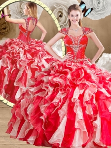 New Style Sweetheart Multi Color Sweet 15 Quinceanera Dresses with Beading