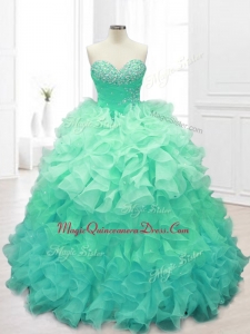 Beautiful Custom Made Sweet 16 Dresses in Apple Green