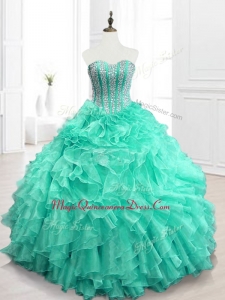 Best Selling Custom Made Sweet 16 Dresses in Apple Green