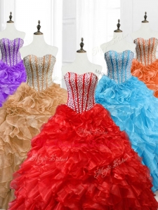 Hot Sale Ball Gown Custom Made Quinceanera Dresses with Beading