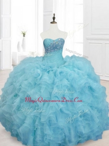 Cheap Custom Made Quinceanera Dresses with Beading and Ruffles
