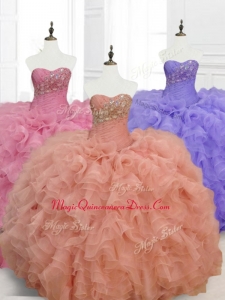 Low Price Custom Made Quinceanera Dresses with Beading