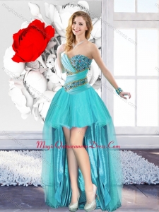 A Line Sweetheart Discount Dama Dresses with Beading