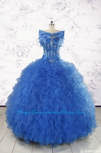 Beautiful Quinceanera Dresses in Royal Blue Appliques