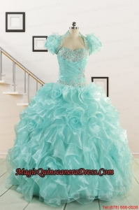 Beautiful Quinceanera Dresses with Appliques and Ruffles for 2015