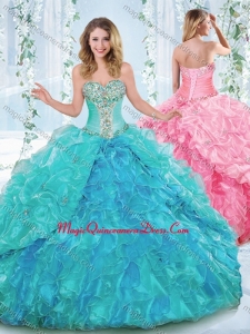 New Arrivals Rhinestoned and Ruffled Detachable Quinceanera Skirts in Organza