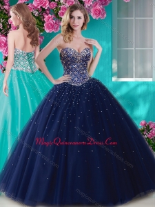 Artistic Big Puffy Tulle Quinceanera Dress with Beading and Rhinestone