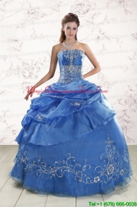 Appliques Exclusive Royal Blue Quinceanera Dresses For 2015