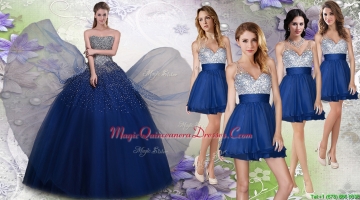 New Arrivals Beaded Tulle Quinceanera Dress and Exquisite V Neck Sequined Dama Dresses
