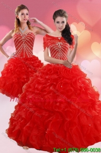 2015 Fashionable Quinceanera Dresses With Beading and Ruffles