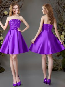Great Sleeveless Beading Lace Up Dama Dress for Quinceanera