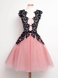 Straps Sleeveless Tulle Dama Dress for Quinceanera Lace Lace Up