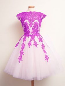 Custom Made Multi-color Tulle Lace Up Dama Dress Sleeveless Mini Length Appliques