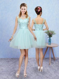 Stylish Sleeveless Appliques Lace Up Quinceanera Court of Honor Dress