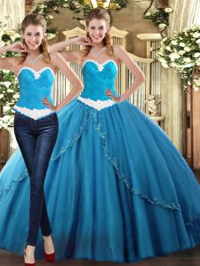 Discount Sleeveless Beading Lace Up Quinceanera Gowns