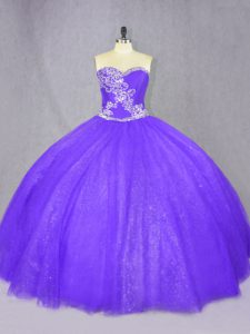 High Quality Sleeveless Lace Up Floor Length Beading Ball Gown Prom Dress
