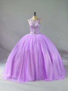 Most Popular Sleeveless Beading Lace Up Sweet 16 Quinceanera Dress