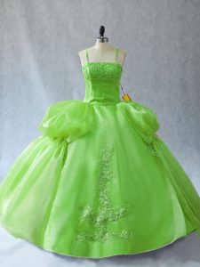 New Style Sleeveless Appliques Lace Up Quinceanera Dresses