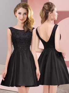 Perfect Sleeveless Zipper Mini Length Lace Damas Dress