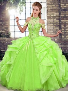 Traditional Floor Length Ball Gowns Sleeveless Vestidos de Quinceanera Lace Up