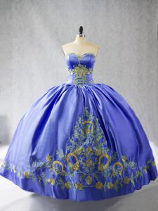 Top Selling Purple 15 Quinceanera Dress Sweet 16 and Quinceanera with Embroidery Sweetheart Sleeveless Lace Up