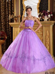 Plus Size Lavender Appliqued Sweet Sixteen Dresses on a Big Discount
