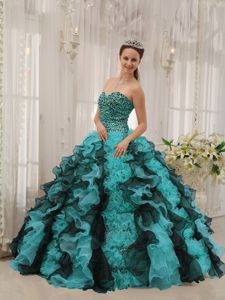 Multi-colored Sweetheart Quinceanera Dress with Beading in Saint George UT