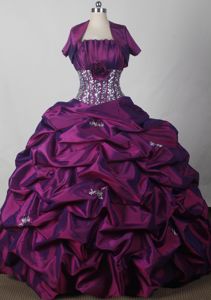 2012 Affordable Pick-ups and flowers Strapless Quinceanera Gown in Beatrice
