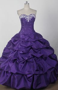 2012 Beautiful Ball Gown Sweetheart Quinceaneras Dress in Boaz with Pick-ups