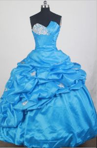 Appliques and Pick-ups for Sweetheart Neck Quinceanera Gown Dresses in Centre