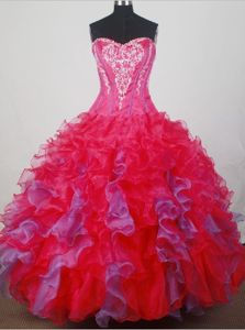 Elegant Multi-color Strapless Sweet Sixteen Dresses in Chickasaw with Ruffles