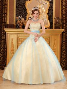 Champagne Puffy Quinceanera Gowns with Beaded Bodice near Algoma WI